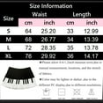 thumbnail image 3 of vigerakr Piano Skirt Mini Skirts for Women High Waisted Piano Skirt Y2k Fashion Streetwear (Black, M), 3 of 9