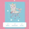 thumbnail image 3 of (2 pack) Firefly! Outdoor Gear Sparkle the Unicorn Kid's Camping Chair - Pink/Off-White Color, 3 of 13
