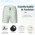 thumbnail image 5 of Xecao Daisies Flowers for Men's Swimming Trunks Swim Trunks Quick Dry Swim Shorts with Mesh Lining Funny Swimwear Bathing Suits, 5 of 9