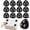 Black, variant on Set of 12 Self Adhesive Mini Caster Wheels for Small Appliances,Sticky Pulley Swivel Ball Casters for Kitchen Appliances,360?Rotation Swivel Rollers for Storage Bins Trash Can