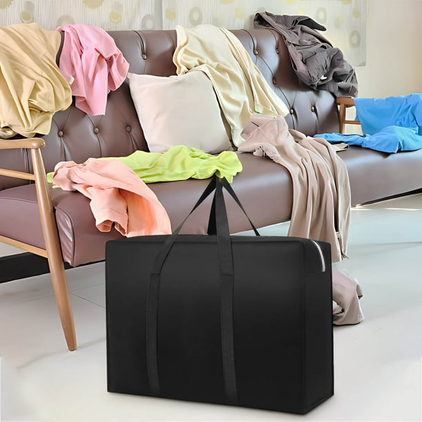 Bolsa de almacenamiento de viaje, bolsa de mudanza, bolsa de edredón no tejida de gran capacidad, bolsa de lona portátil, práctica