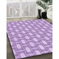 thumbnail image 2 of Ahgly Company Indoor Square Patterned Tyrian Purple Area Rugs, 5' Square, 2 of 6
