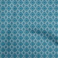 thumbnail image 1 of oneOone Velvet Teal Blue Fabric Abstract Traditional Craft Projects Decor Fabric Printed By The Yard 58 Inch Wide, 1 of 7