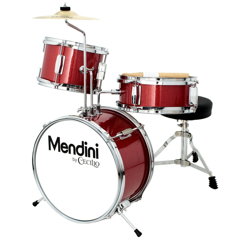 Mendini by Cecilio 13 Inch 3Piece Kids / Junior Drum Set with