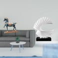 thumbnail image 2 of CoudarTitie Horse Figurine Animal Sculpture Collectible Wave Sculpture Abstract Statue Ornament Resin Craft Centerpiece Suitable for Office Home Decoration, 2 of 8