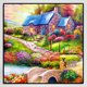 thumbnail image 3 of 5D bricolaje completo taladro cuadrado diamante pintura paisaje cruz puntada mosaico kits, 3 of 9
