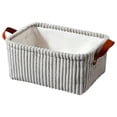 thumbnail image 2 of Corduroy Storage Basket Collapsible Storage Bin with Reinforced Handles Foldable Basket Organizer for Kids Toys Clothes Closet, 2 of 7