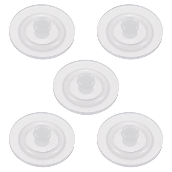 Water Cup Leak Stopper 5pcs Bottle Cap Stopper Cover Silicone Leak Stopper Anti-spill Cup Hat Stopper For Water Bottles Children's Belly Bottle Accessories Transparent