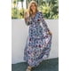 thumbnail image 2 of ABPHQTO Vestido largo a capas con volantes de loto salvaje para mujer, 2 of 5