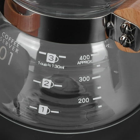 

Ymiko 400ml Teapot Glass Coffee Maker Pot Water Kettle With Wood Handle Kitchen Accessory Kitchen Supplies Glass Kettle