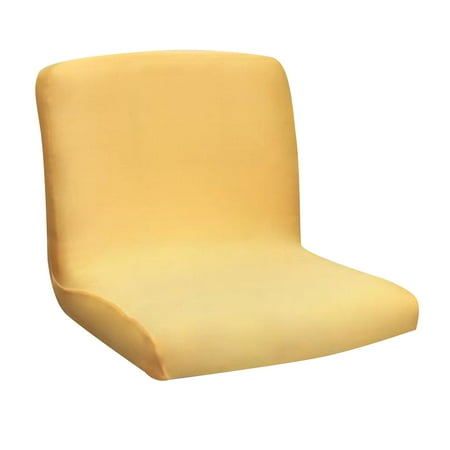 Counter Bar Pub Elastic Stool Slipcover Soft Polyester+Spandex Low Hotel Cover , Breathable And Durable , yellow