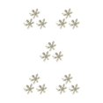 thumbnail image 3 of Bearachild Valentine Napkins Plates Snowflake Design Buckle Banquets Metal Clasps Rings Decorations Table Napkin Jewelry Rhinestone Type2 NO2, 3 of 6
