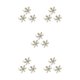 thumbnail image 3 of Moyic Valentine Napkins Plates Snowflake Design Buckle Clasps Rings Metal Banquets Rhinestone Decorations Table Jewelry Napkin Type2 NO2, 3 of 6
