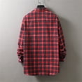 thumbnail image 6 of DEALS UP TO 50% OFF! Titcea Mens Shirts Lapel Neck Fashion Plaid Printed Buttons Long Sleeve Shirts with Pockets Loose Comfort Casual Shirts, 6 of 9