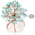 thumbnail image 3 of Decoración de árbol de la vida de 13-16cm de altura con base de chakra piedra energética Feng Shui cristal meditación curación Reiki amuleto de la suerte Prosperi JFHHH pequeña, 3 of 5