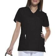 Simply Basic Mock Wrap Scrub Top, Classic Colors