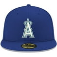 thumbnail image 2 of Men's New Era Royal Los Angeles Angels White Logo 59FIFTY Fitted Hat, 2 of 5