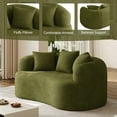 thumbnail image 6 of Wiilayok 68.5" Modern Chenille Sofa,Curved Sofa with Deep Seat,Cloud Compression Sofa Couch for Living Room,No Assembly,Olive Green, 6 of 12