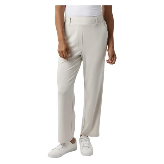 32 Degrees Cool Women's Stretch Twill Pull On Pant with Pockets (US, Alpha, Small, Regular, Regular, Cream)