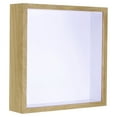 thumbnail image 1 of Unique Bargains 8x8 Shadow Box Frame Wooden Dried Flower Display Stand Floating Photo Frame Natural Color, 1 of 7