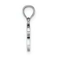 thumbnail image 2 of Diamond2Deal 14K Pendentif Initiale Lettre R en Or Blanc pour Femmes, 2 of 6