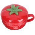 thumbnail image 3 of Adorable taza de café, taza para beber té, creativa taza de agua con forma de tomate y tapa, 3 of 7