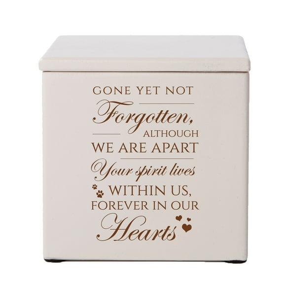 Lifesong Milestone Ivory Keepsake Urn_Gone Yet Not Forgotten Although
