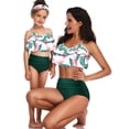 thumbnail image 2 of Avamo Mother And Daughter Matching Swimwear Ruffled Swim Bikini Set Two Piece Parent-child Swimsuit Tummy Control Bathing Suits Beachwear Green S, 2 of 4