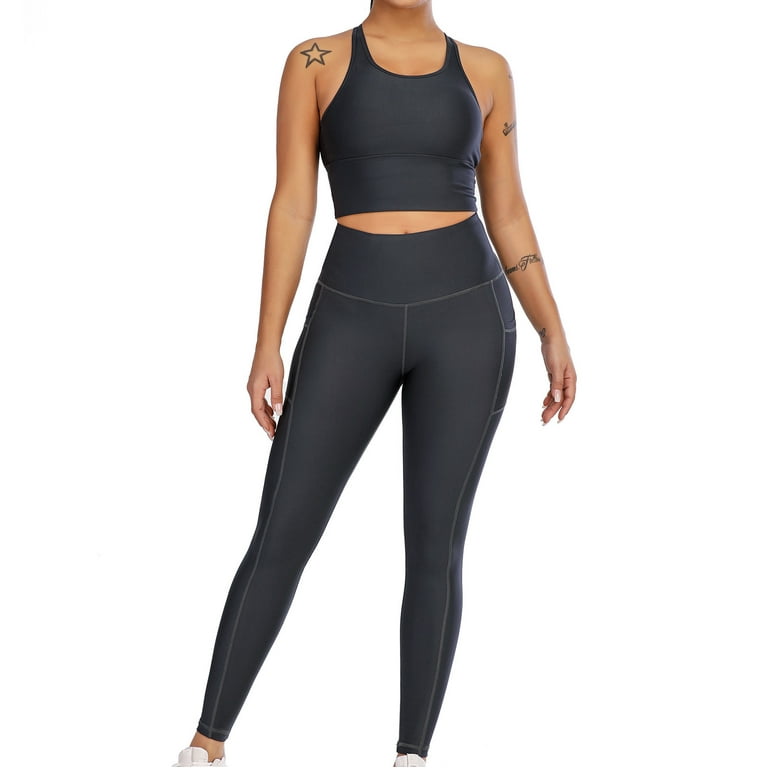 Floerns Women's Yoga Pants Hollow Out Seamless Wideband Waist Sports  Leggings at  Women’s Clothing store