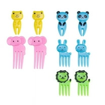 Triani 10PCS Animal Food Picks for Kids, Toddler Food Picks BPA-Free, Fun Kids Food Picks, Reusable Cute Fruit Toothpicks, Kids Lunch Accessories Decorations