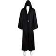 thumbnail image 2 of Traje de Túnica JAMW Conjunto completo de cosplay de Halloween con capucha Negro XL, 2 of 5