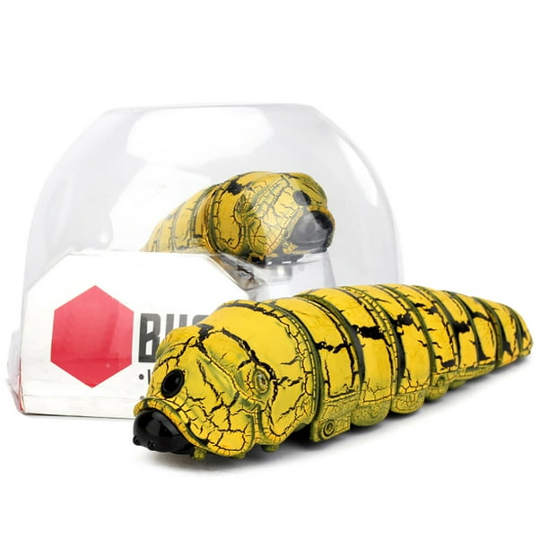 1 Set RC Tricky Toys Simulation Caterpillar Parent-child Fake Worm Model  for Household School Kindergarten Birthday Gifts Yellow 