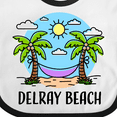 thumbnail image 4 of Inktastic Summer Vacation in Delray Beach Boys or Girls Baby Bib, 4 of 4