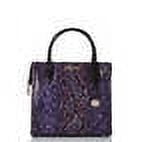 Brahmin Small Caroline Purple Potion Winterlight Purple/Black Snakeskin Satchel