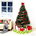 thumbnail image 7 of Satmonnus 36 inch Christmas Tree Skirt Red Green Polka Dots Xmas Tree Mat for Christmas New Year Holiday Party Decorations,Christmas Decorations for Tree, Christmas Home Decor for Indoor Farmhouse, 7 of 7