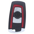 thumbnail image 3 of Étui Porte-Clés, Caractéristiques d'Origine Smart Key Shell Rouge/noir Léger Durable pour les Pièces Automobiles 3 Bouton, 4 Bouton, 3 of 8