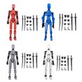thumbnail image 1 of Juguete mecánico de cuerpo completo simulado de Robot móvil de PVC impreso en 3D JShteea 4 Uds, 1 of 9