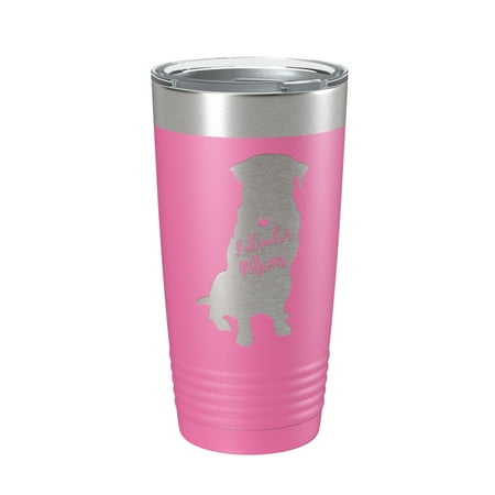 

Labrador Retriever Lab Mom Tumbler Dog Travel Mug Gift Insulated Laser Engraved Coffee Cup 20 oz Pink