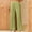 Green, variant on Plus Size Cotton Pants for Women Casual Stretch Wide Leg Lounge Pants 2025 Elastic Waist Soft Comfy Pants Trousers Pant Suits for Women Dressy Pants for Women Trendy