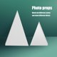 thumbnail image 3 of Moyic Bloque de espuma para fotografía geométrica 3D, adornos para fotografía, decoración del hogar, 2 uds., Triangular blanco Type3 NO3 Moyic HA001751-08, 3 of 6
