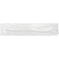 Berkley Square Individually Wrapped Polypropylene Knives Medium-Weight White 1000/Carton (1101000)