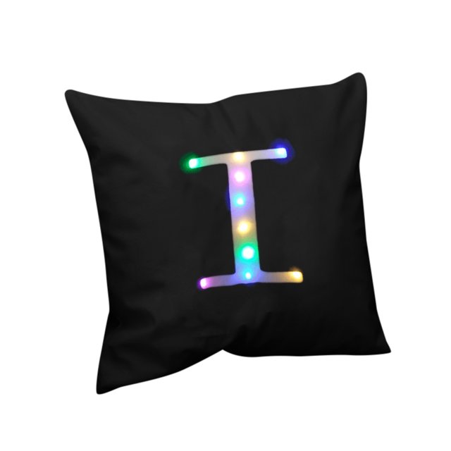 DPTALR Letter Luminous Pillowcase LED Luminous Pillowcase Sofa Christmas Pillowcase