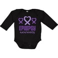 thumbnail image 3 of Inktastic Epilepsy Awareness Month Ribbon Girls Long Sleeve Baby Bodysuit, 3 of 5