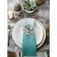 thumbnail image 2 of Teal Green Ombre Cloth Napkins Set of 8 Reusable Dinner Napkins, Contemporary Gradient Abstract Art Cocktail Napkin Washable Table Napkins for Wedding/Holiday Party/Baby Shower 20"x20", 2 of 7