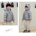 thumbnail image 6 of WIBACKER Winter Down Coats for Toddler Boys Girls Light Puffer Padded Jacket Bear Hoods Baby Outerwear, 6 of 14