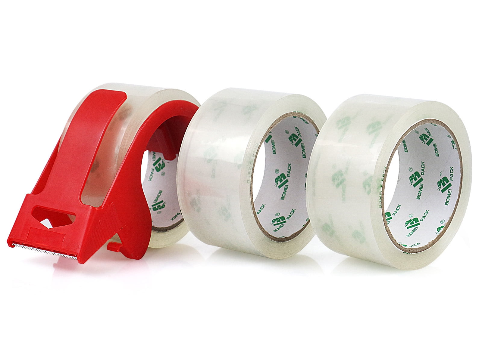 BOMEI PACK No Noise Packing Tape with Free Dispenser,3 Pack,1.88in x ...