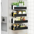 thumbnail image 5 of Magnetic Spice Rack for Refrigerator, Spice Rack Organizer, Moveable Magnetic Shelf Fridge Organizer - Magnetic Fridge Shelf for Kitchen Organization and Storage(Black), 5 of 6