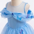 thumbnail image 4 of HAWEE Deluxe Cinderella Butterfly Princess Dress Up Costume for Girls, 4 of 6