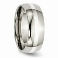 thumbnail image 4 of Titanium 925 Sterling Silver Inlay 8mm Polished Band Size: 13; for Adults and Teens; for Women and Men, 4 of 6