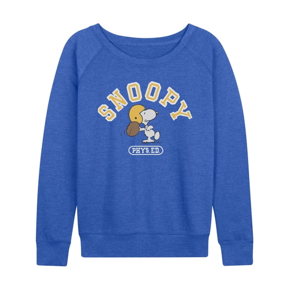 Peanuts - Snoopy Football - Women's French Terry Long Sleeve Pullover